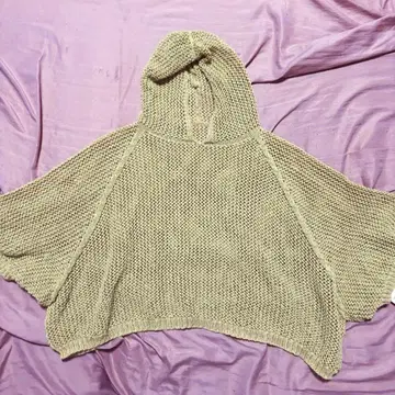 [택 포함 새상품] 세모아쥬 메쉬 와이드 풀오버 Yamagata knit