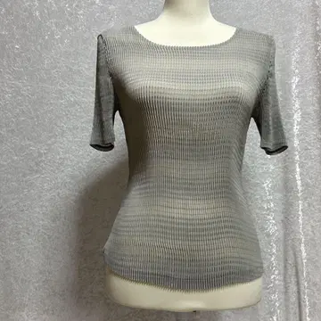 도쿄 소와르 반팔 티셔츠 플리츠 그레이 M - L 이너