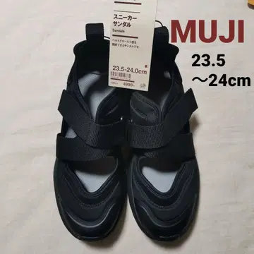 무인양품 스니커즈 샌들 S 블랙 23.5~24.0cm 새상품