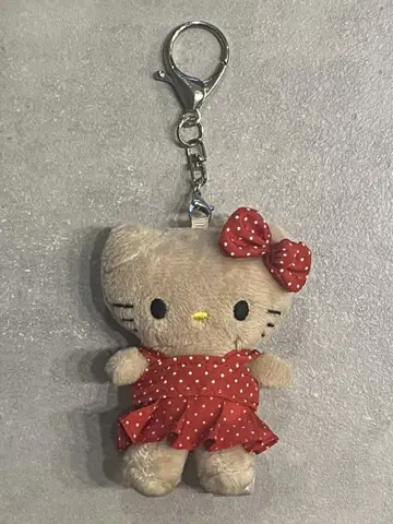 로리즈팜 Me 토이 키링 5 헬로키티 키티 빨간색 도트