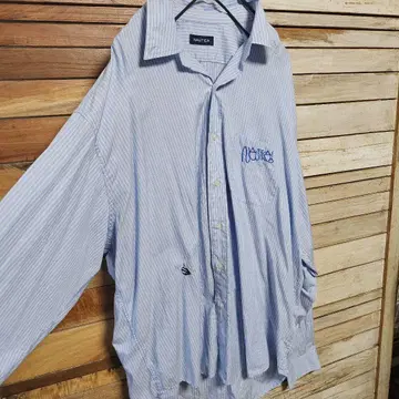 NAUTICA TOO BIG 오버 사이즈 긴팔 셔츠 XXL 스트라이프