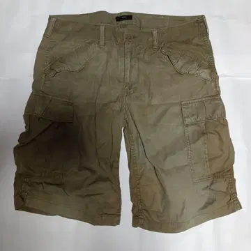베이지 카고 숏팬츠 4 포켓