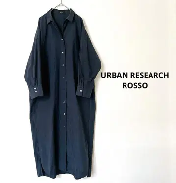 Rosso 어반 리서치 셔츠 원피스 도르 마린 슬리브 네이비