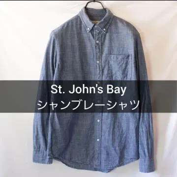 St. John's Bay 샴브레이 셔츠 버튼 다운 셔츠 S 사이즈