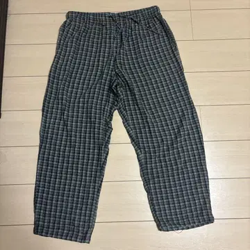 구제 의류 체크 팬츠
