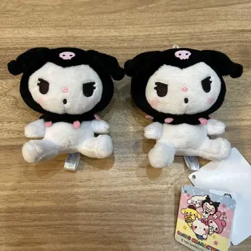 산리오 쿠로미 봉제 인형 키링 2개 세트
