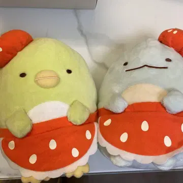스미코구라시 봉제 인형 펭귄 토카게 딸기