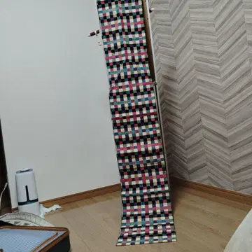 나고야 오비 다색 체크 무늬
