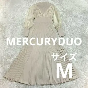 MERCURYDUO 머큐리 듀오 이소재 도킹 플레어 니트 원피스