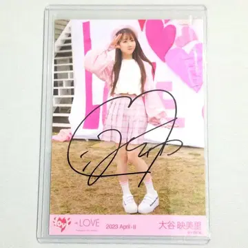 =LOVE 오타니 에미리 친필 히키 LOVE이트