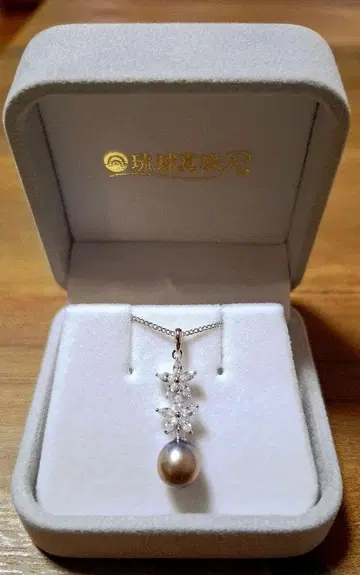 류큐 진주 Silver 목걸이 천연 진주