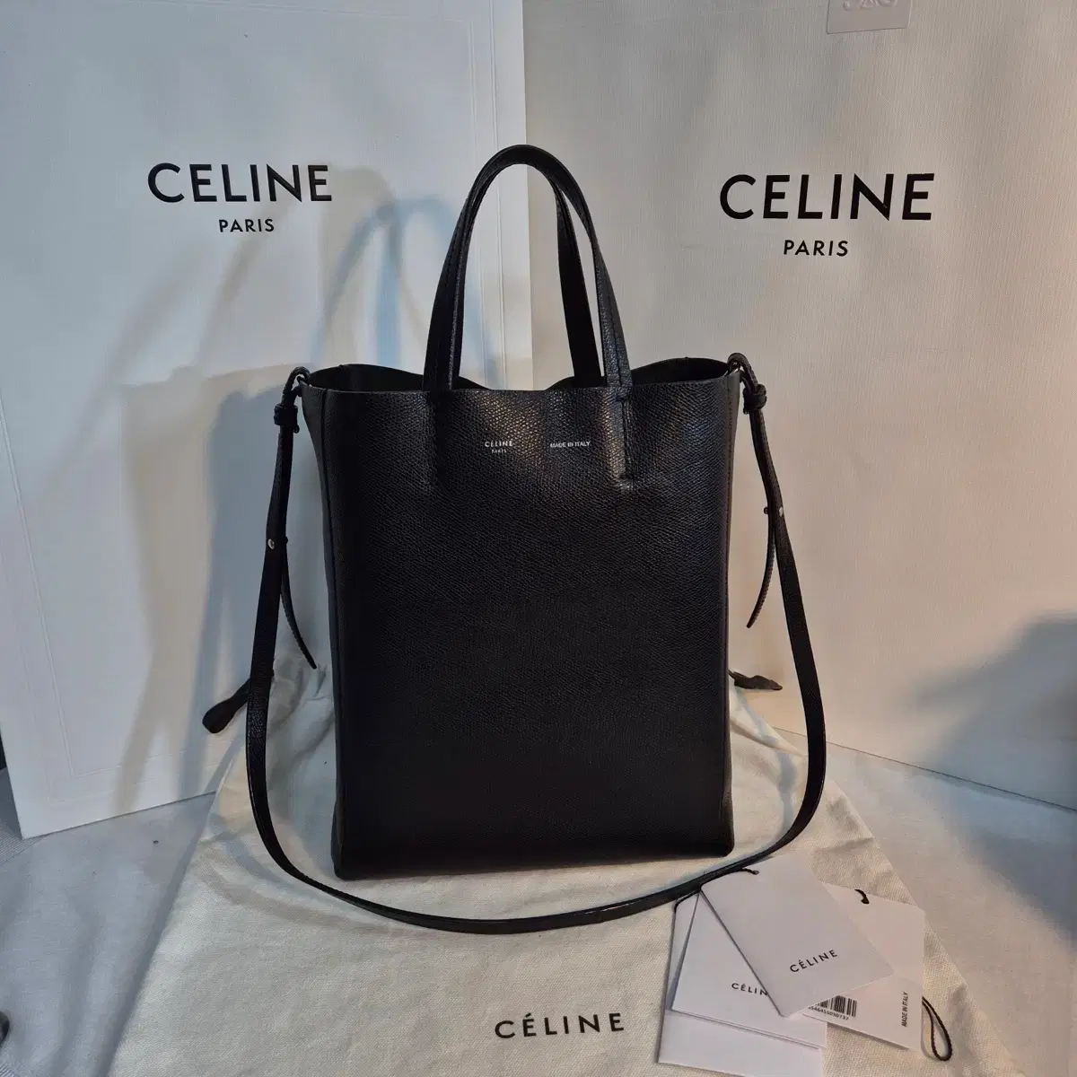 Seline Black Cabas Bag Small Tote Bag
