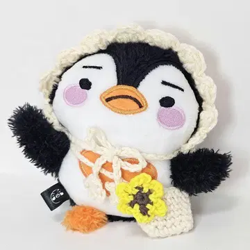 펭귄 보닛 모자 해바라기 미니백 세트 플랫 베이비 펭귄 이프니