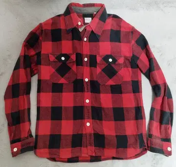 THE FLAT HEAD 플랫 헤드 헤비 플란넬 셔츠 38 ( M )