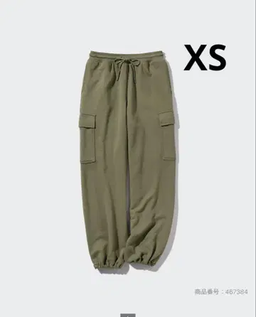 유니클로 맨투맨 카고 팬츠 XS 카키