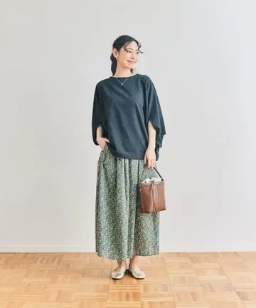 and myera 돌먼 슬리브 상의 네이비