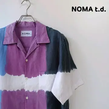 NOMA t.d. 노마티디 오픈 카라 셔츠 타이다이 염색