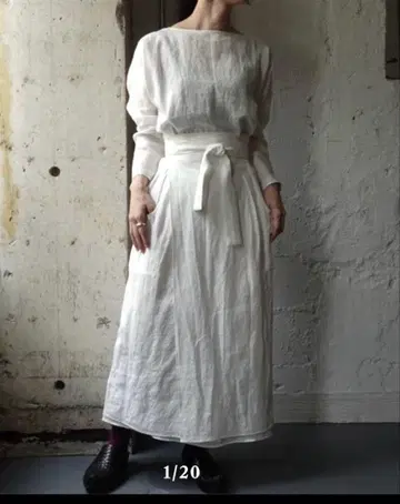 SP 에슈페 LINEN APRON ONEPIECE