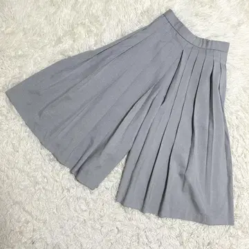 Bou Jeloud 새상품급 스카초 플리츠 가우초 팬츠 그레이 ( M )