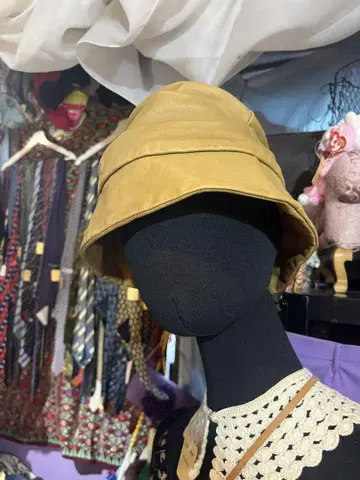 genten 천연 가죽 버킷 햇