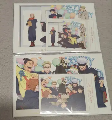 주술회전 MAPPA 벌스데이 사진풍 카드 & 금박 엽서 이타도리 유우지