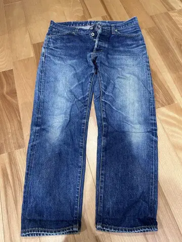 오디너리 핏츠 앵클 데님 팬츠 셀비지 30 일본제