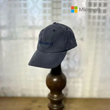 Microsoft 마이크로소프트 기업 코튼 캡 자수 로고 모자 빈티지