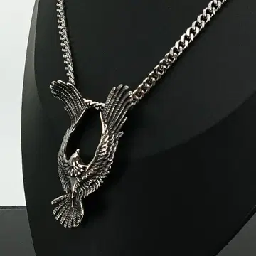 빈티지 실버 호크 이글 펜던트 목걸이 버드