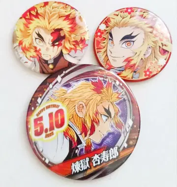 귀멸의 칼날 캔뱃지 렌고쿠 쿄쥬로