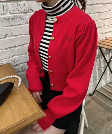 oneafteranother NICECLAUP 가디건 레드 빨간색