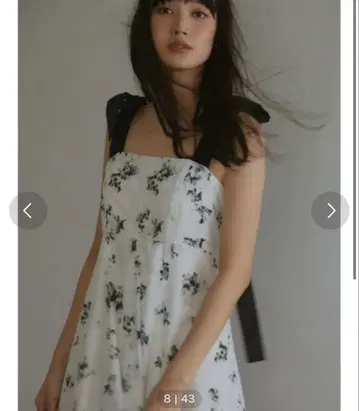 2024ss 프레이 아이디 와이드 스트랩 스티치 원피스