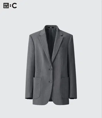 새상품급 UNIQLO C 오버 사이즈 스트라이프 자켓