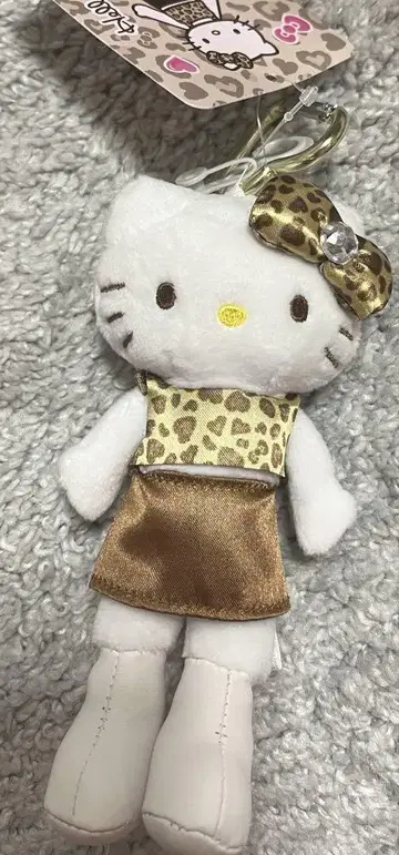 산리오 레오파드 무늬 헬로키티 스타일업 마스코트