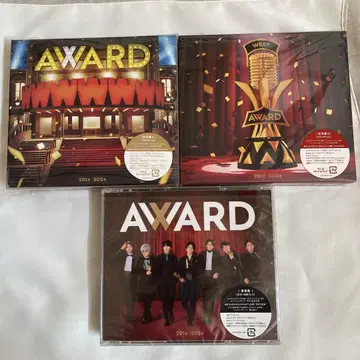 AWARD 초회A 초회B 일반ver 3형태 세트 WEST. 베스트 앨범