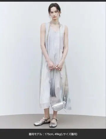 [ tageechita ] 아트 프린트 슬리브리스 원피스