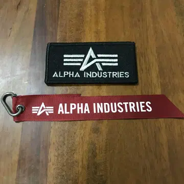 [ ALPHA INDUSTRIES ] 빨간색 와펜