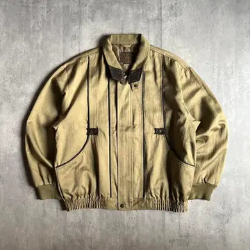 [ 90s vintage ] 스윙탑 블루종 하이넥 짧은 기장 구제 의류