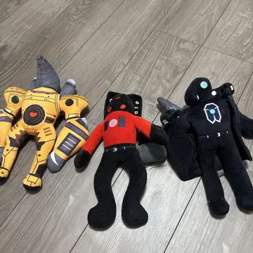 봉제 인형 세트 로봇과 인간형 캐릭터 스피커맨