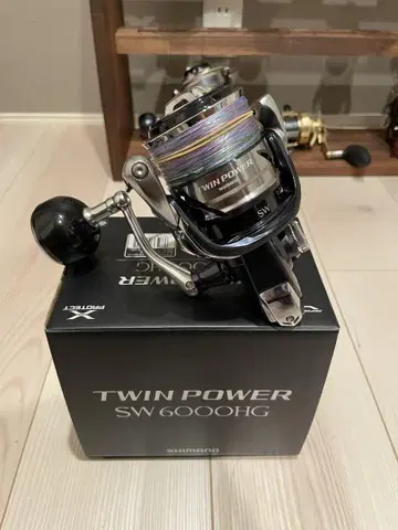 TWIN POWER SW 6000HG 스피닝 릴 박스 포함