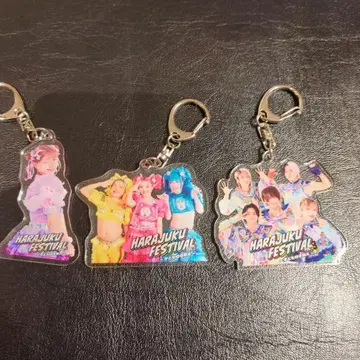 미사용 HARAJUKU 페스티벌 아크릴 키링 세트