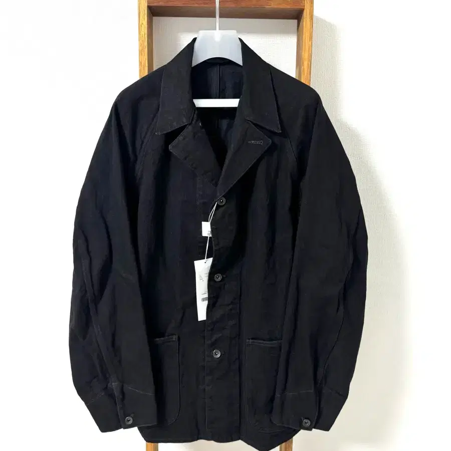 COMOLI | 코모리 Comoli Denim Jacket Black Ecru Size 3 COMOLI | 코모리 Comoli Denim Jacket Black Ecru Size 3