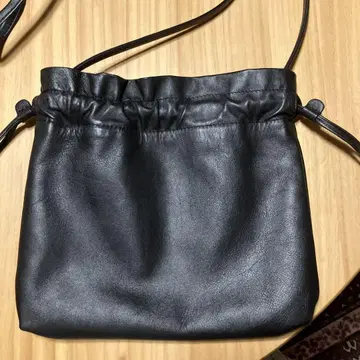 북유럽 생활 잡화점 가죽 복조리 미니백