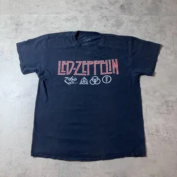 00년대 LED-ZEPPELIN L 밴딩 티셔츠 레드 제플린