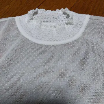 조리 미뇽 화이트 메쉬 이너 셔츠 택 포함 미사용 새상품
