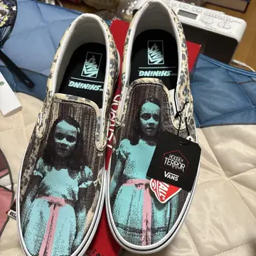 새상품 VANS 샤이닝 슬립온 30cm 호러