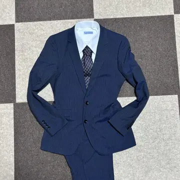 [ 스테디셀러 ] SUIT SELECT 네이비 스트라이프 셋업