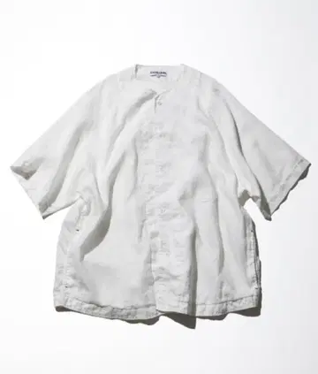 CAHLUMN Linen Baseball Shirt 화이트 M