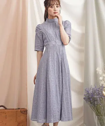 새상품급 Noela*파이핑 레이스 드레스