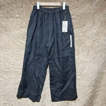 MUJI 이지 와이드 팬츠 M 차콜 그레이