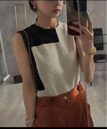 AMERI LOOP YARN KNIT TANK TOP